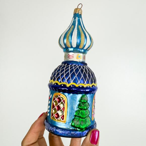 Christopher Radko Russian Chapel Christmas Ornament Glass Blown - Picture 3 of 10